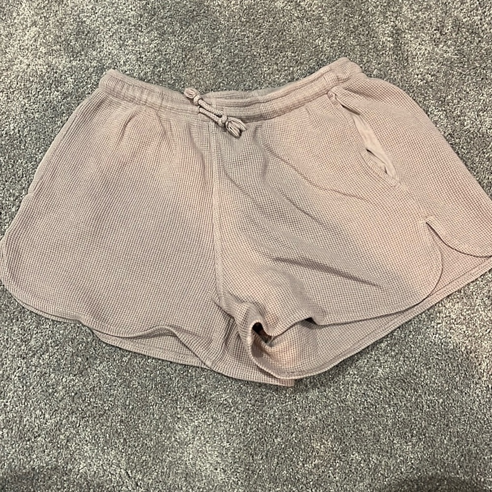 John Galt Brandy Melville Mocha waffle print shorts